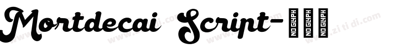 Mortdecai Script字体转换